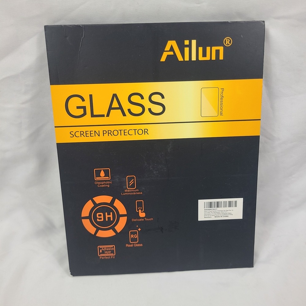 Ailun iPad 10th Gen 10.9" Tempered Glass Screen Protector 2-Pack Complete Open
